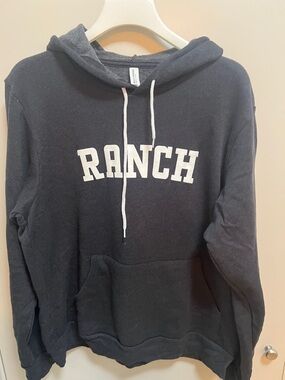 “Ranch” Graphic Hooded Sweatshirt - Black Unique